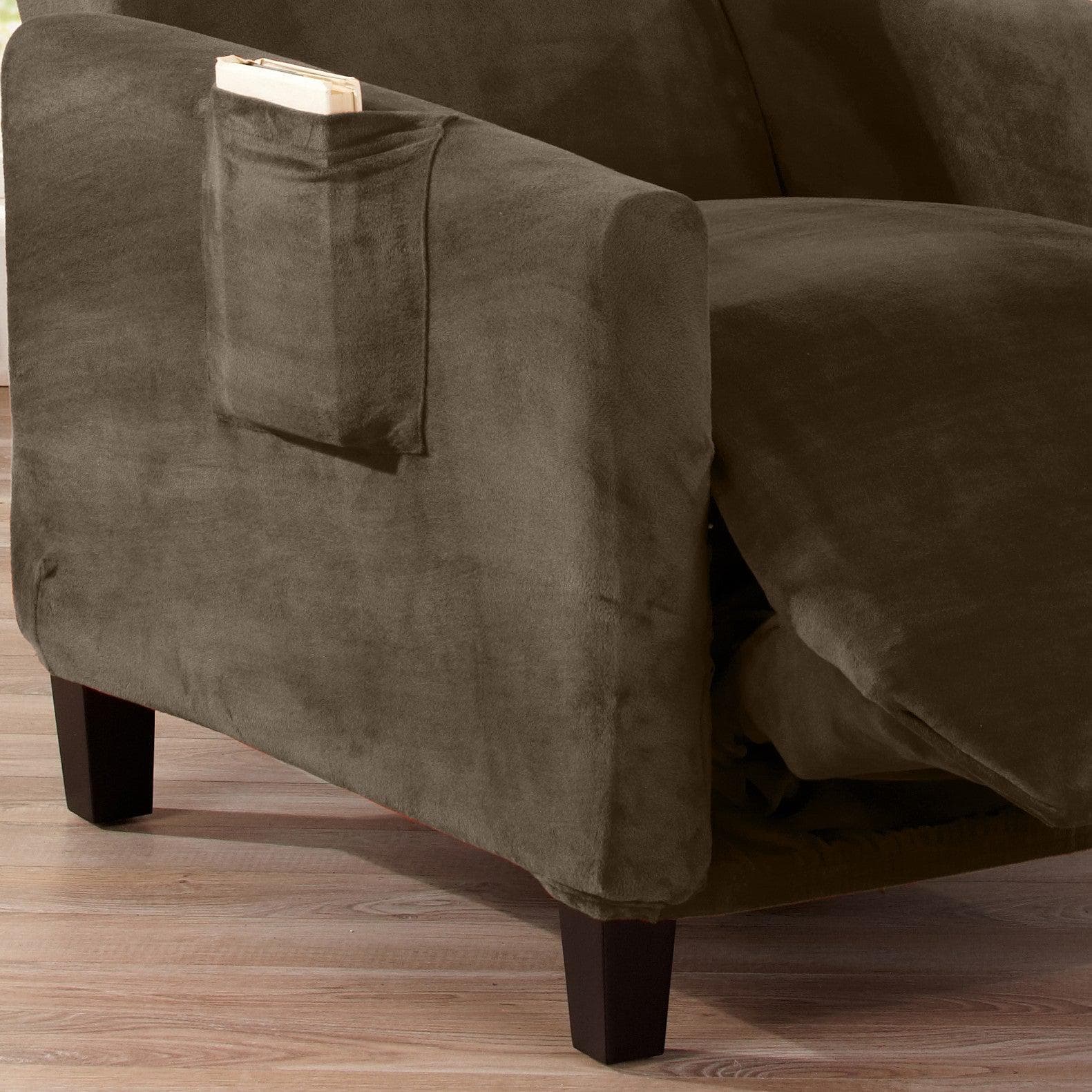 Velvet Stretch Slipcover - Gale Collection - thewrightstore