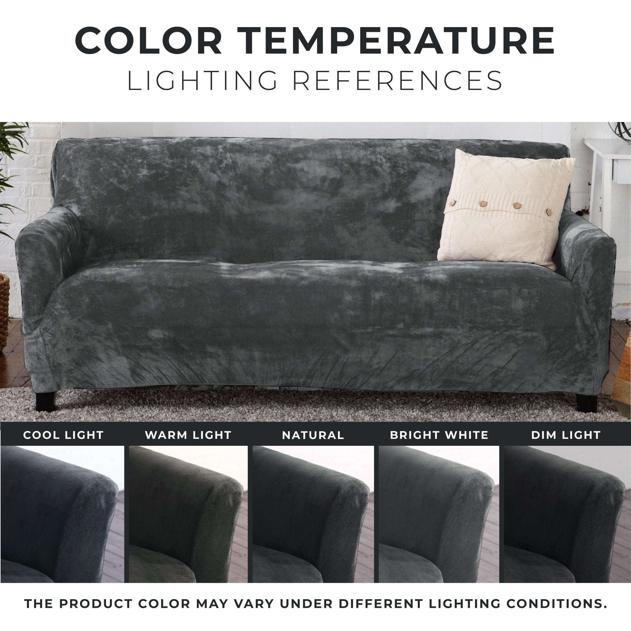 Velvet Stretch Slipcover - Gale Collection - thewrightstore