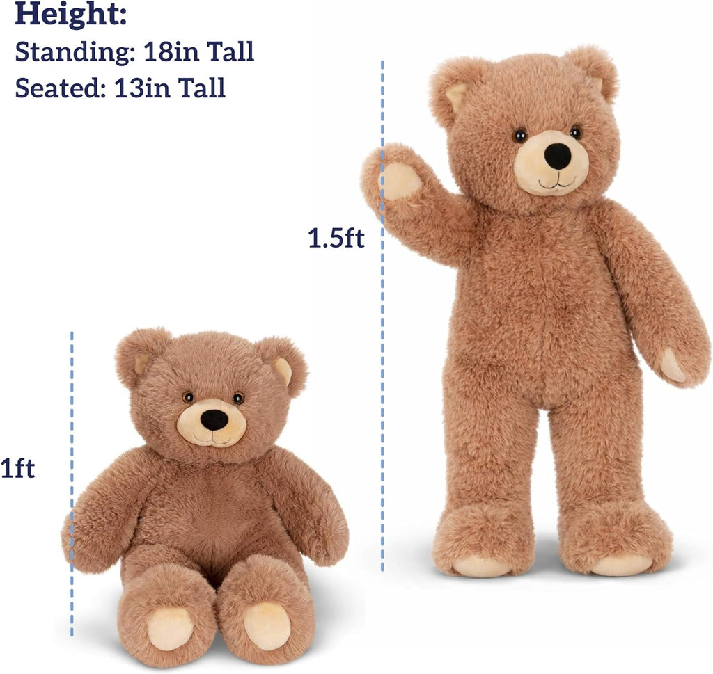 Vermont Teddy Bear 18 - Inch Plush Brown Bear | Soft Stuffed Animal Ideal for Easter | Comforting Companion for Sleep | Thoughtful Romantic Gift for Her | Made in the USA - thewrightstore