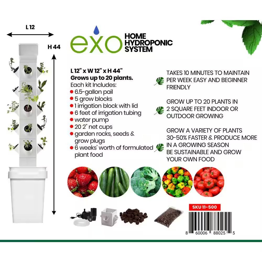 Vertical Hydroponic Garden Tower System Indoors and Out - thewrightstore