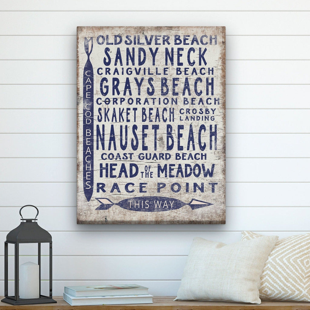 Vintage Cape Cod Beach Sign | Nauset Craigville Race Point Sandy Neck - thewrightstore
