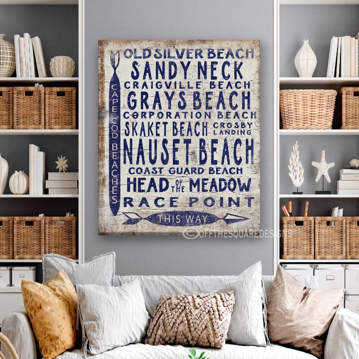 Vintage Cape Cod Beach Sign | Nauset Craigville Race Point Sandy Neck - thewrightstore