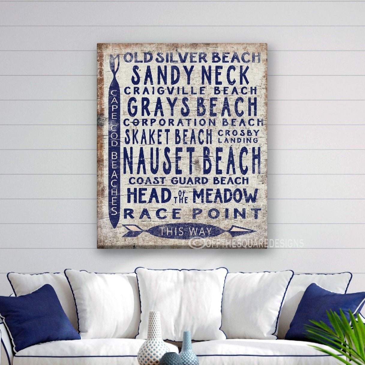 Vintage Cape Cod Beach Sign | Nauset Craigville Race Point Sandy Neck - thewrightstore