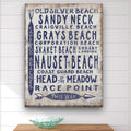 Vintage Cape Cod Beach Sign | Nauset Craigville Race Point Sandy Neck - thewrightstore