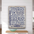 Vintage Nantucket Beaches Sign | Cisco Steps Madaket Surfside Beaches - thewrightstore