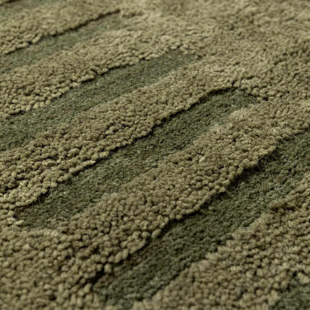 Washable Wool Rug - Green - Clearance - thewrightstore