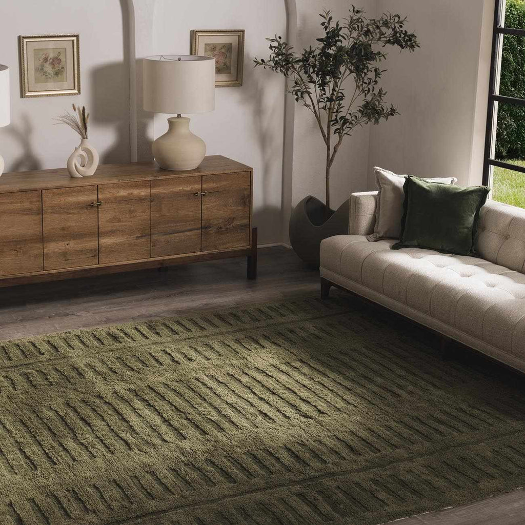 Washable Wool Rug - Green - Clearance - thewrightstore