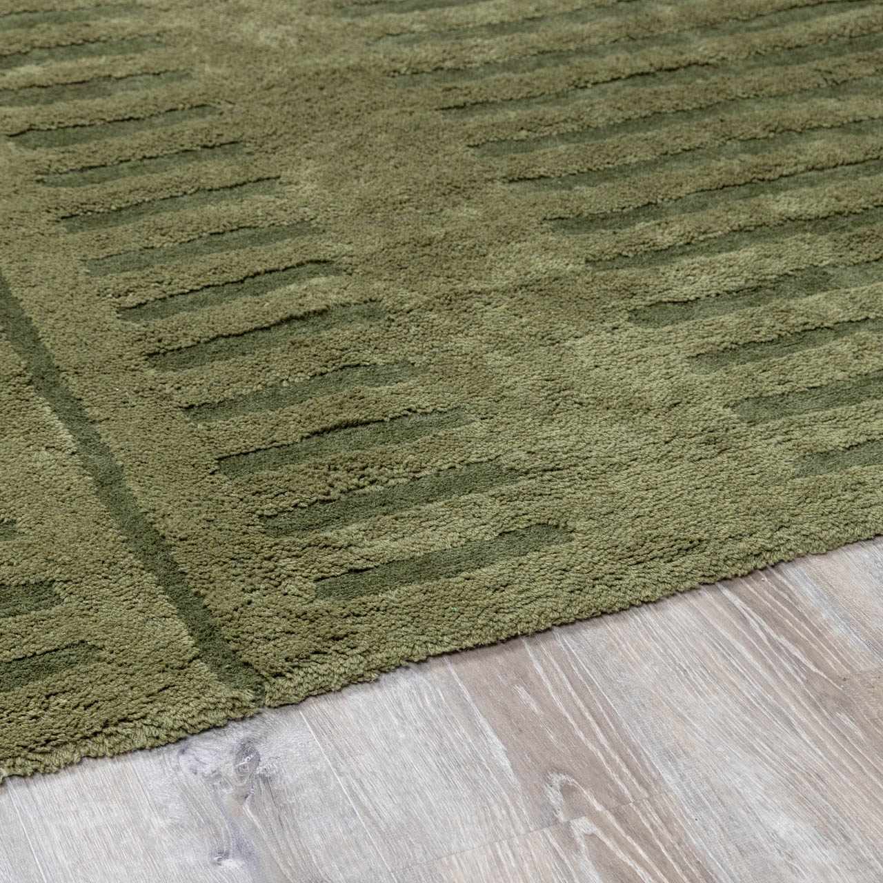 Washable Wool Rug - Green - Clearance - thewrightstore