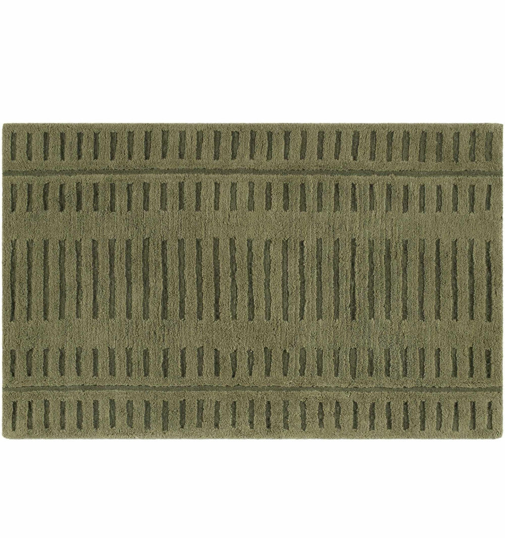 Washable Wool Rug - Green - Clearance - thewrightstore