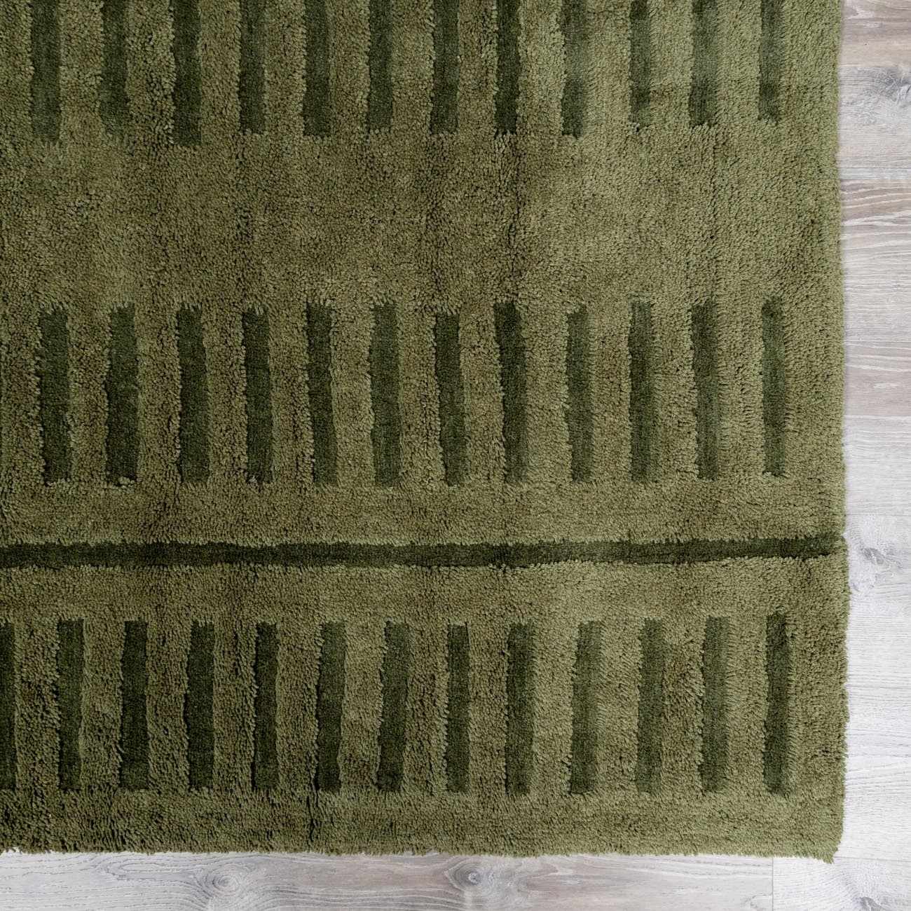Washable Wool Rug - Green - Clearance - thewrightstore