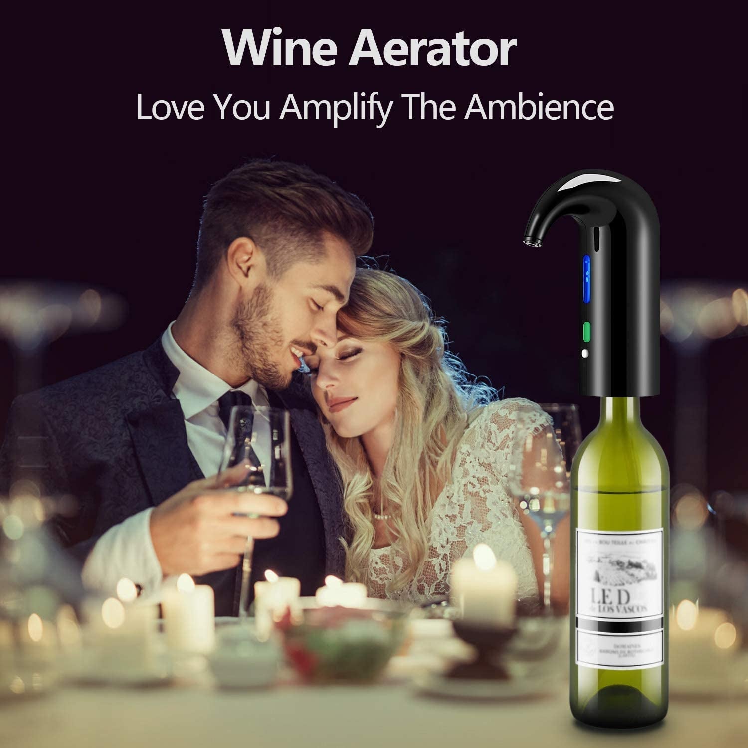 Wine Aerator Electric Wine Decanter Best Sellers One Touch Red - White Wine Accessories Aeration Work with Wine Opener for Beginner Enthusiast - Spout Pourer - Wine Preserver - thewrightstore