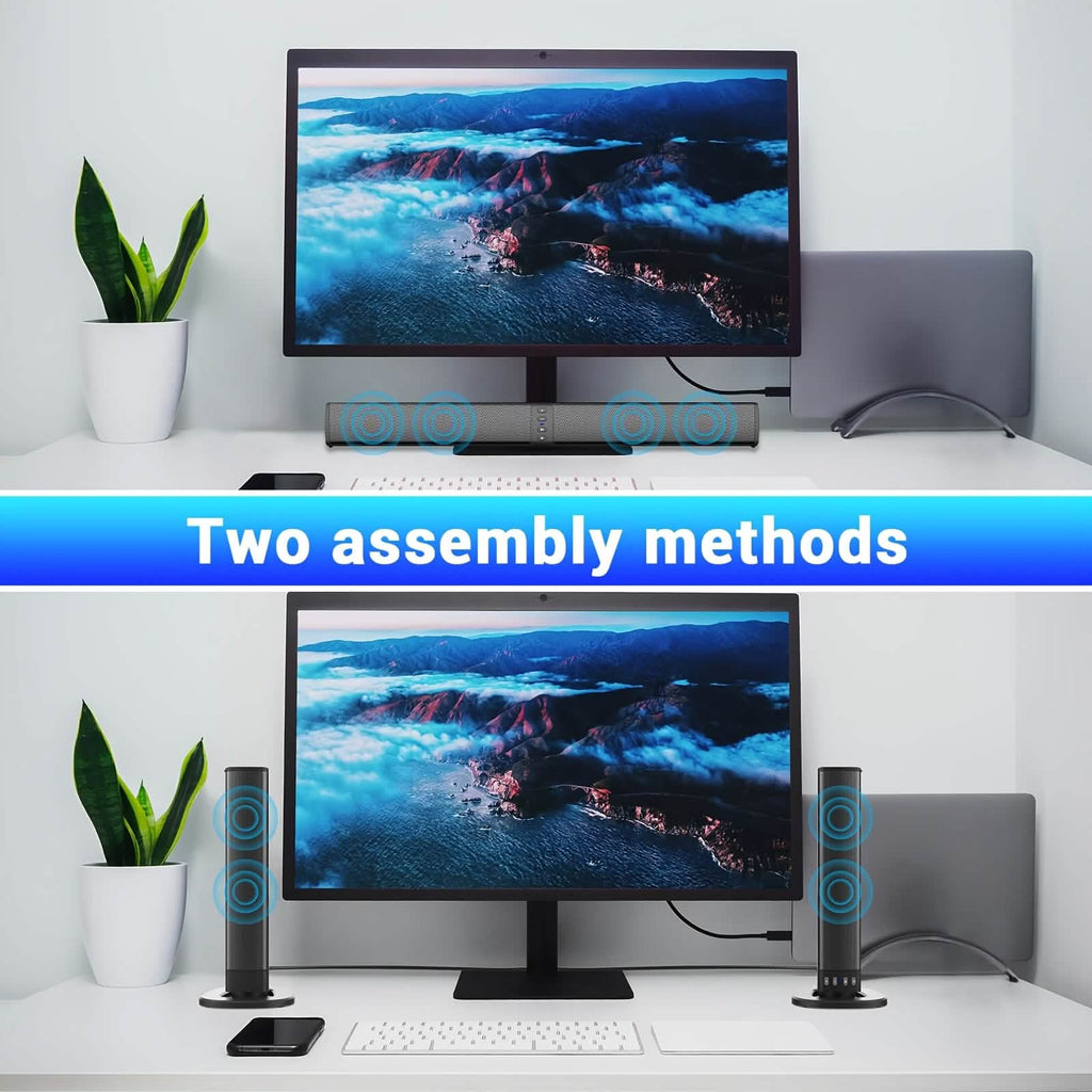 Wireless Soundbar for TV – 2 - in - 1 Detachable Bluetooth Speaker - thewrightstore