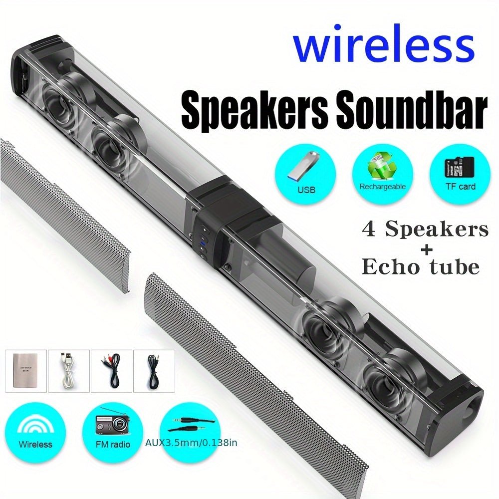 Wireless Soundbar for TV – 2 - in - 1 Detachable Bluetooth Speaker - thewrightstore