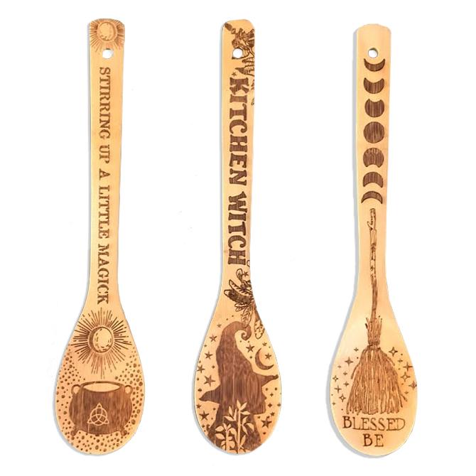 Witchy Bamboo Wooden Spoon - thewrightstore