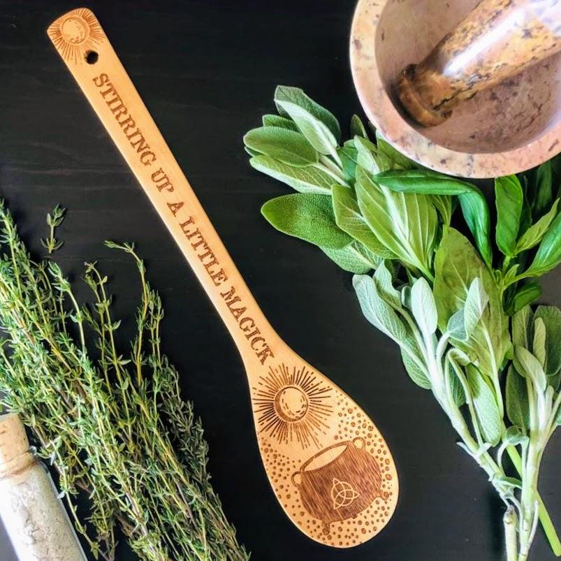 Witchy Bamboo Wooden Spoon - thewrightstore