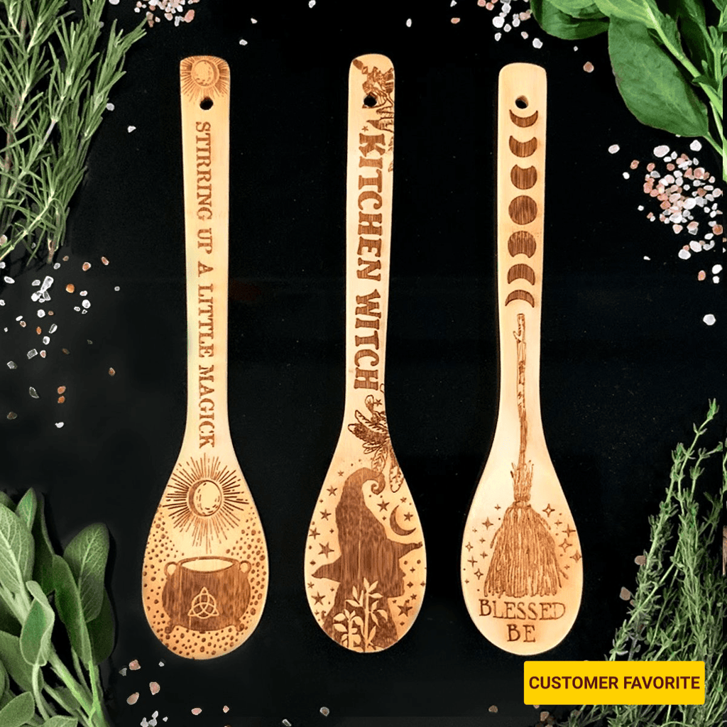 Witchy Bamboo Wooden Spoon - thewrightstore