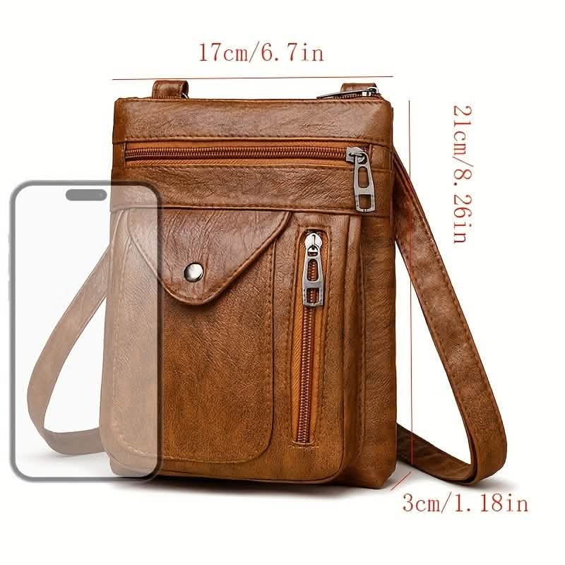 Women’s Vintage Leather Crossbody Bag - thewrightstore