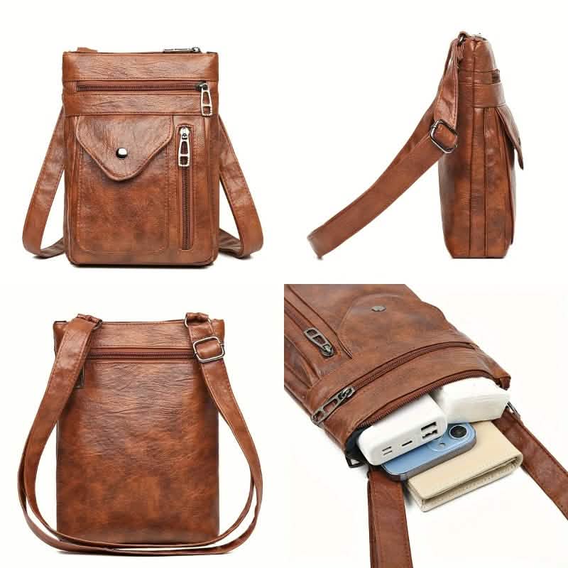 Women’s Vintage Leather Crossbody Bag - thewrightstore