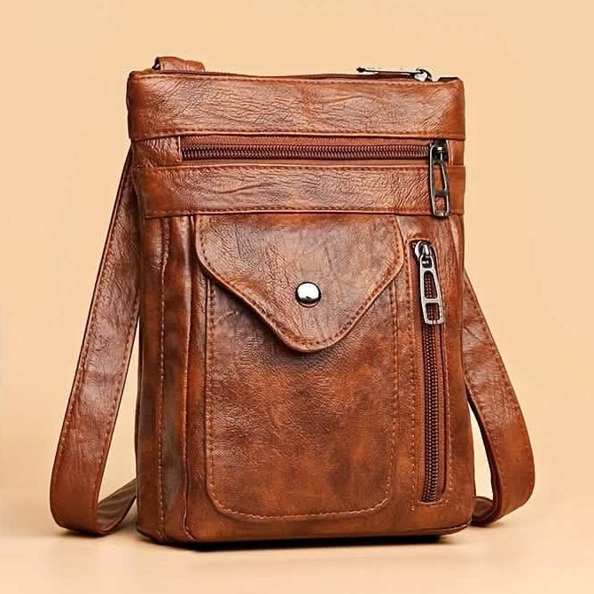 Women’s Vintage Leather Crossbody Bag - thewrightstore