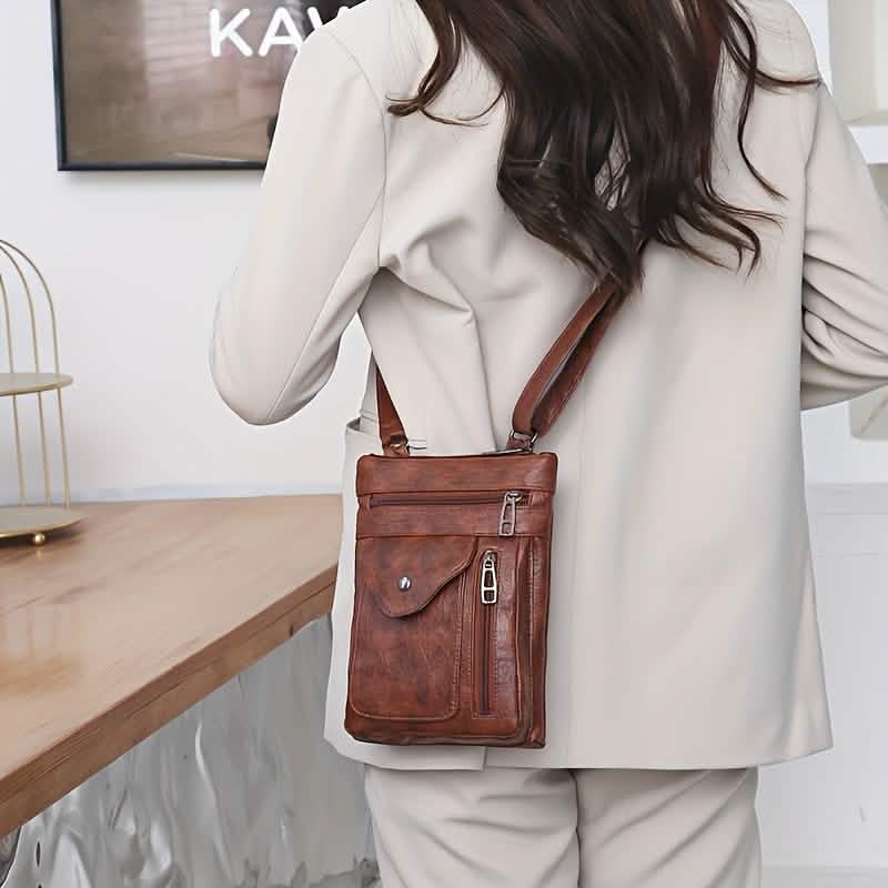 Women’s Vintage Leather Crossbody Bag - thewrightstore