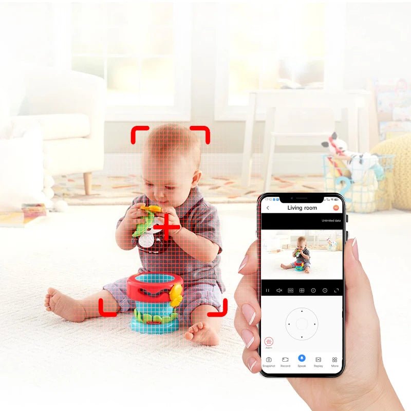 XIAOVV 4MP Baby Monitor Wifi Indoor Two-Way Audio Motion Detection Night Vision Security Protection Surveillance Camera - thewrightstore